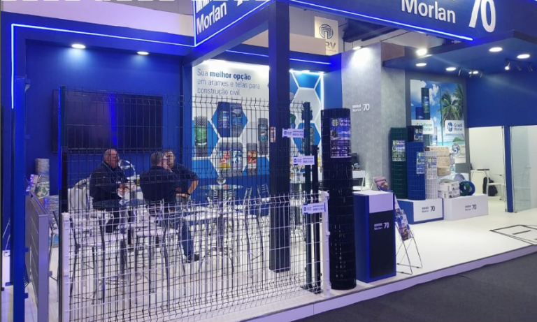 Lançamentos de gradil de segurança e nova Tellacor marcam participação da Morlan na FEICON 2025